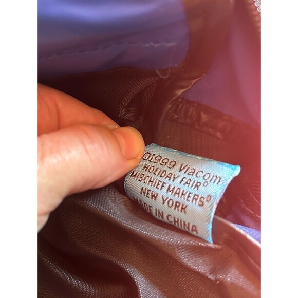 VINTAGE 1999 Rugrats Backpack - Viacom Nickelodeon - Blue - Tommy Pickles - Picture 10 of 13